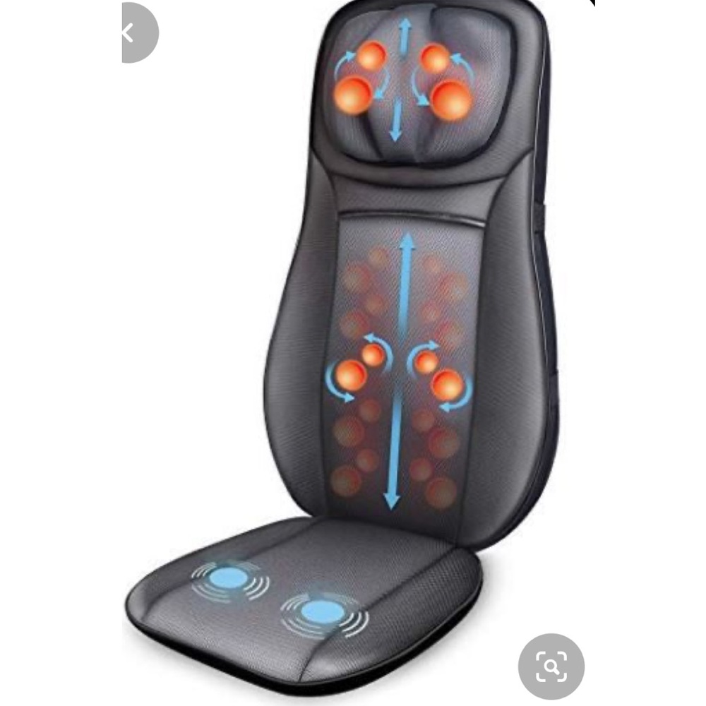 ELECTRIC BACK MASSAGER WITH VIBRATION AND HEATING